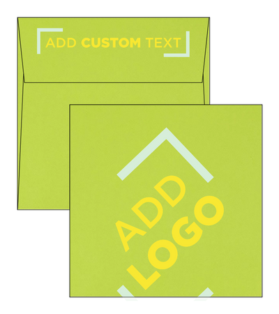 Lime Green 32lb 5 1/2 x 5 1/2 Square Envelopes with Peel & Seal