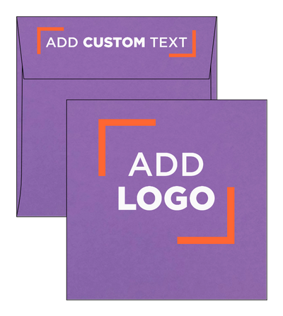 Wisteria Purple 32lb 6 x 6 Square Envelopes with Peel & Seal