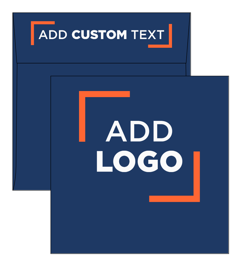 Navy Blue 32lb 7 x 7 Square Envelopes with Peel & Seal