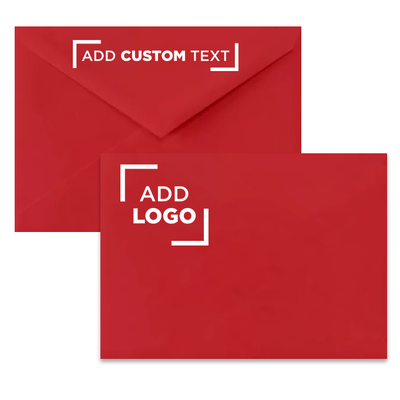 Red 32lb Lee BAR V Flap Envelopes (5 1/4 x 7 1/4)