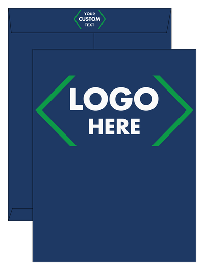 Navy Blue 32lb 10 x 13 Open End Envelopes with Peel & Seal