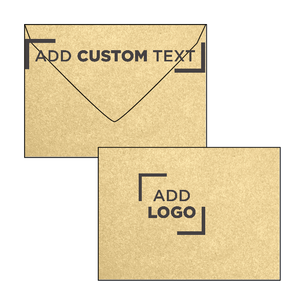 Light Gold Blonde Metallic 32lb #17 Mini Envelopes (2 11/16 x 3 11/16)