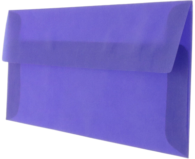 Primary Blue Translucent 30lb #10 Square Flap Envelopes (4 1/8 x 9 1/2)