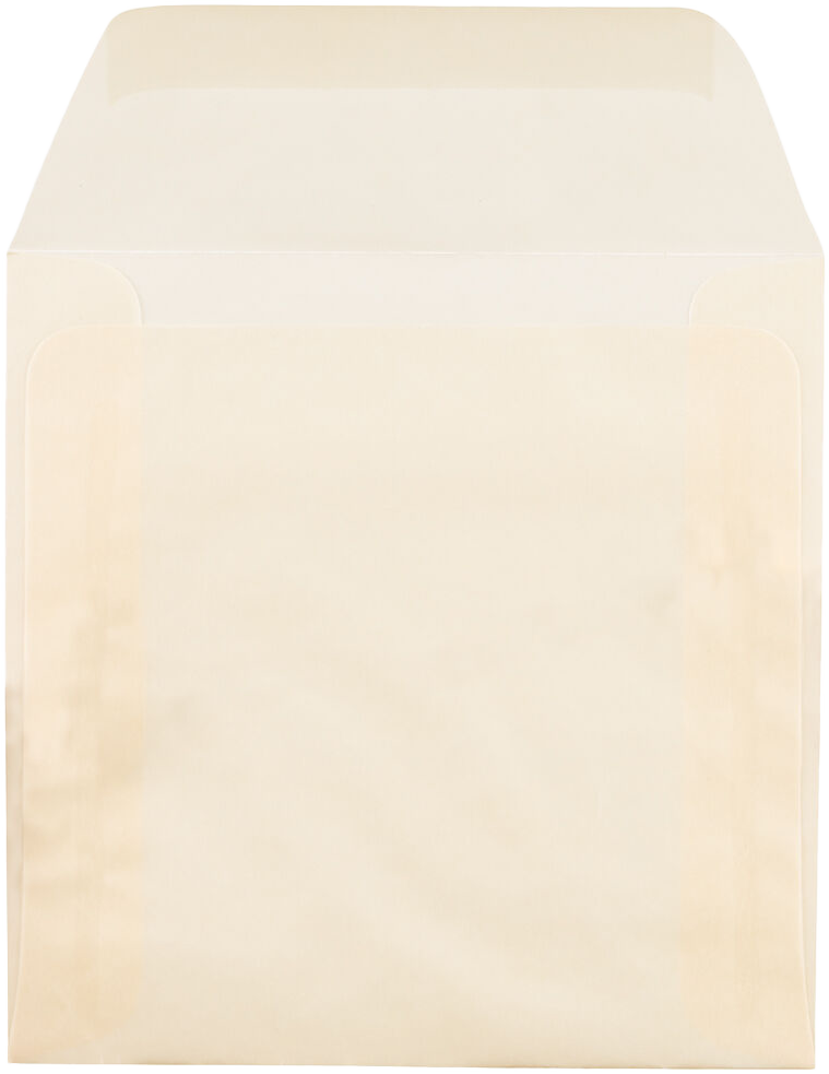 Natural Spring Ochre Translucent 30lb 6 x 6 Square Envelopes