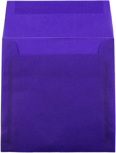 Primary Blue Translucent 30lb 6 x 6 Square Envelopes