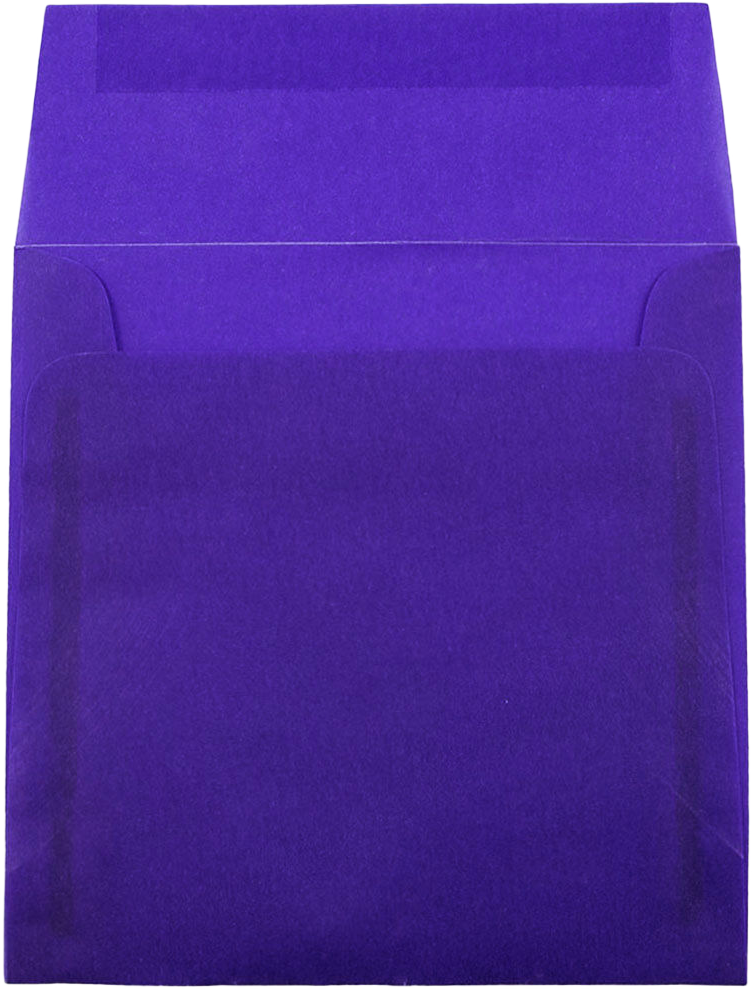 Primary Blue Translucent 30lb 6 x 6 Square Envelopes