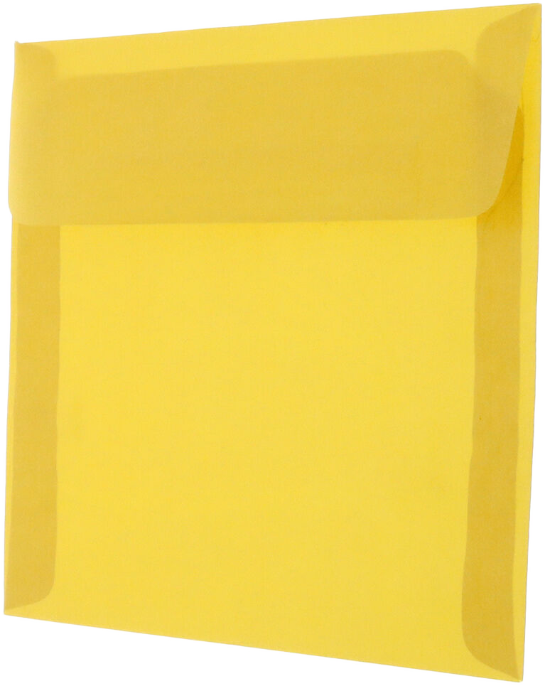 Gold Translucent 30lb 6 x 6 Square Envelopes