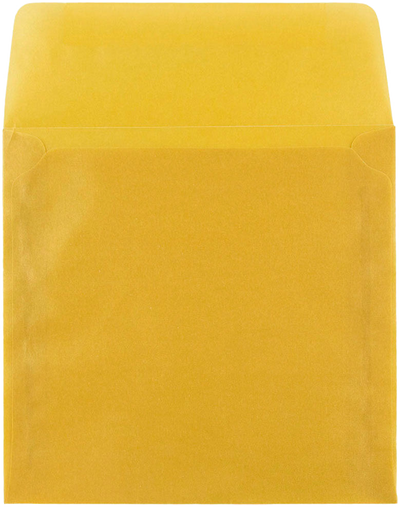 Gold Translucent 30lb 6 x 6 Square Envelopes