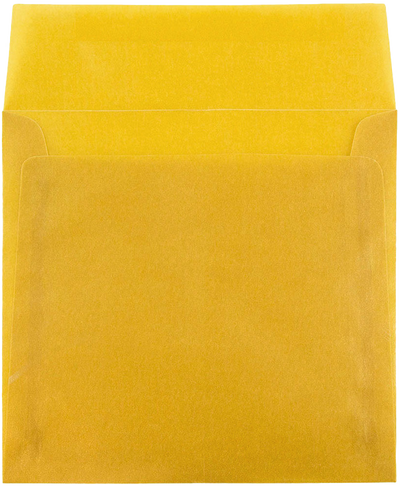 Gold Translucent 30lb 8 1/2 x 8 1/2 Square Envelopes