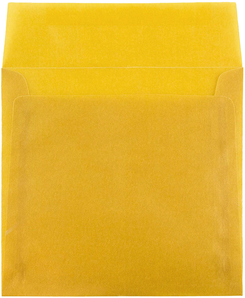 Gold Translucent 30lb 8 1/2 x 8 1/2 Square Envelopes