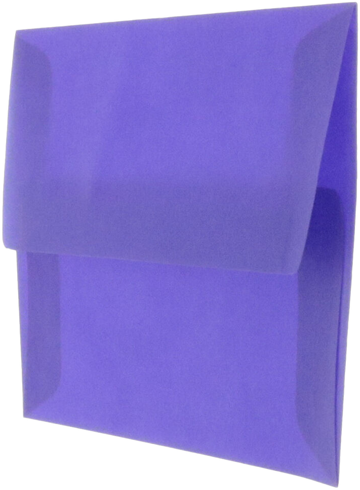 Primary Blue Translucent 30lb A2 Invitation Envelopes (4 3/8 x 5 3/4)