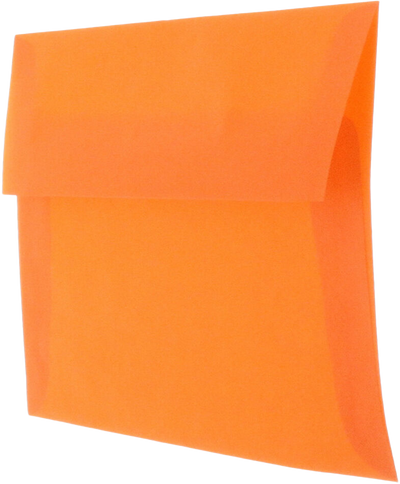 Orange Translucent 30lb A2 Invitation Envelopes (4 3/8 x 5 3/4)