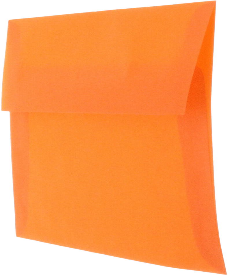 Orange Translucent 30lb A2 Invitation Envelopes (4 3/8 x 5 3/4)
