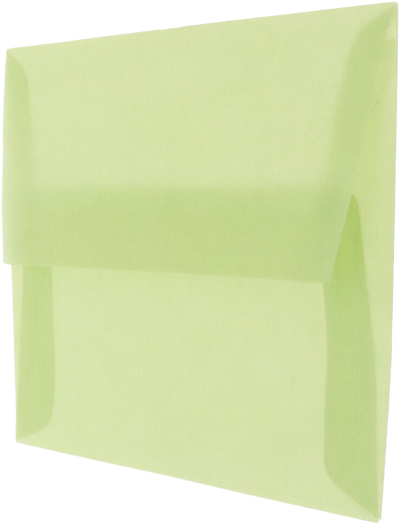 Leaf Green Translucent 30lb A10 Invitation Envelopes (6 x 9 1/2)