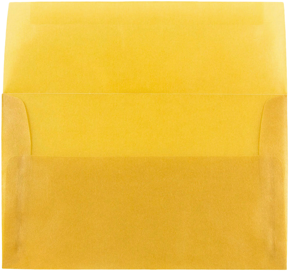 Gold Translucent 30lb A10 Invitation Envelopes (6 x 9 1/2)