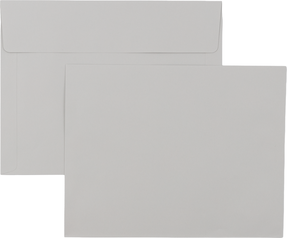 Gray Kraft 28lb 10 x 13 Booklet Envelopes w/Peel & Seal