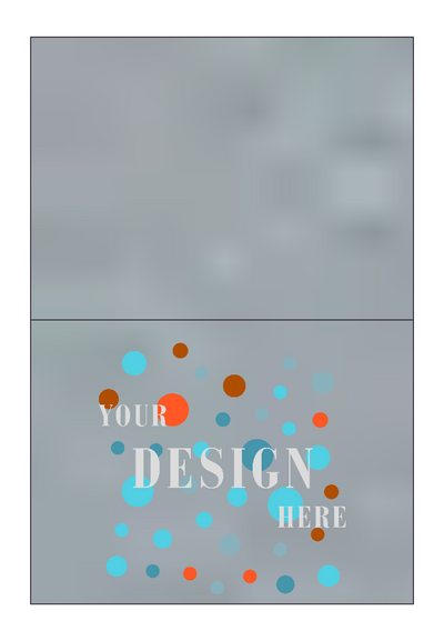Silver Metallic 100lb A6 Foldover Cards (4 5/8 x 6 1/4)