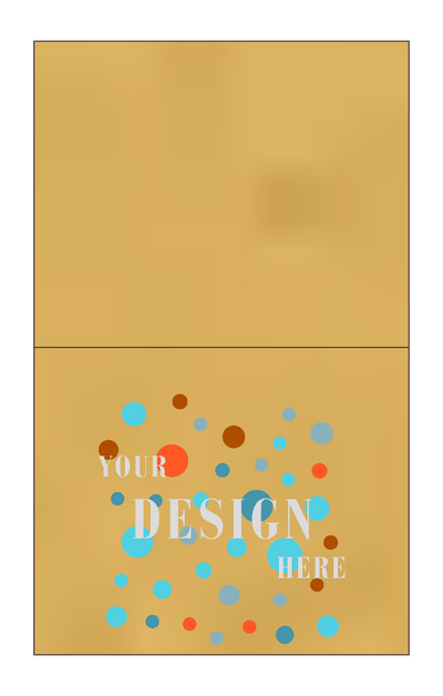 Gold Metallic 100lb A2 Foldover Cards (4 1/4 x 5 1/2)