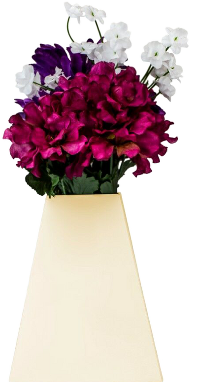 Vanilla Paper Pop Flower Up Vases - 3 Pack