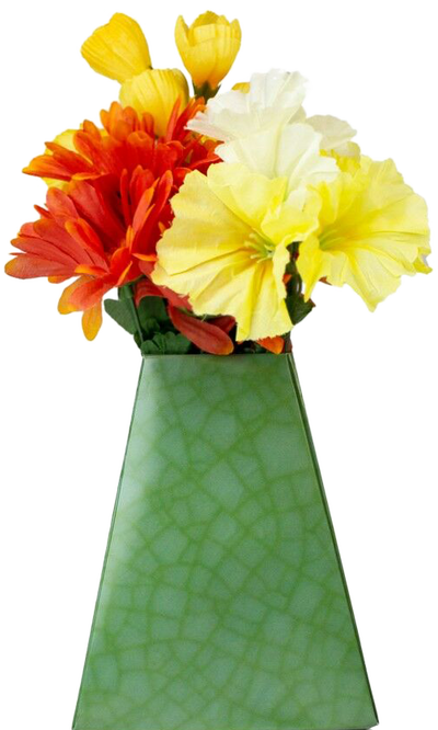 Olive Stone Design Paper Pop Flower Vases - 3 Pack