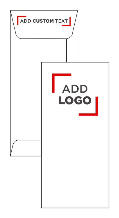 White 24lb Small Drive-In Banking Envelopes (3 1/4 x 7)