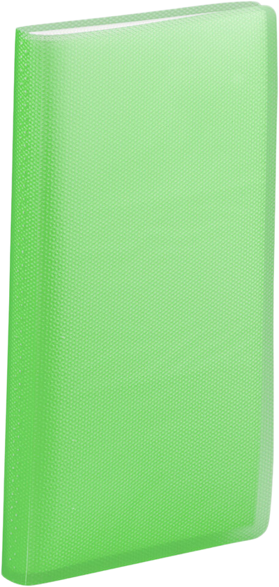 Green Business Card 12 Page Book - 72 Card Capacity