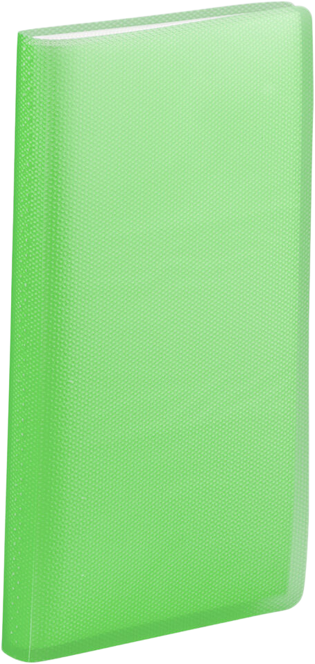Green Business Card 12 Page Book - 72 Card Capacity