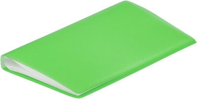 Green Business Card 12 Page Book - 72 Card Capacity