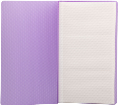 Purple Business Card 12 Page Book - 72 Card Capacity