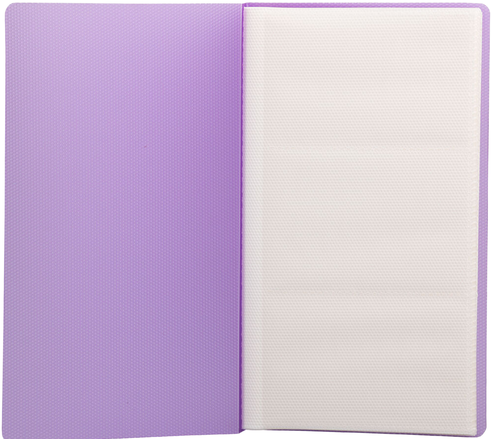 Purple Business Card 12 Page Book - 72 Card Capacity