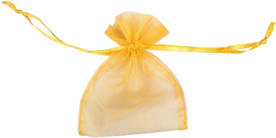 Gold Small Sheer Bags (4 x 5 1/2)