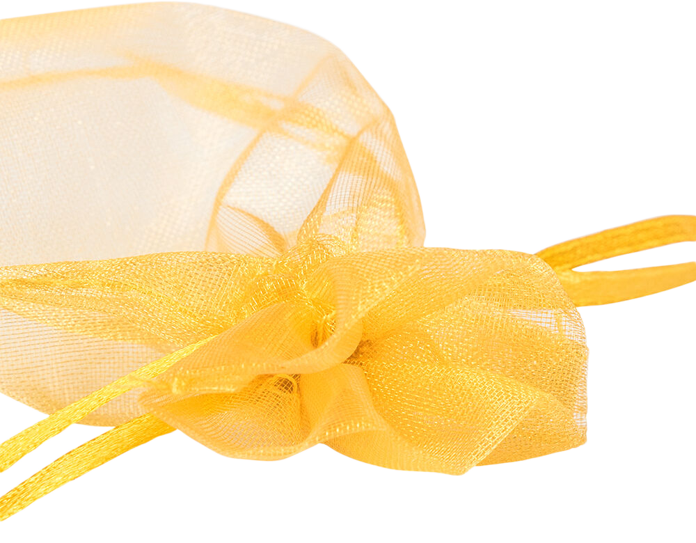 Gold Small Sheer Bags (4 x 5 1/2)