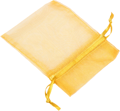 Gold Small Sheer Bags (4 x 5 1/2)