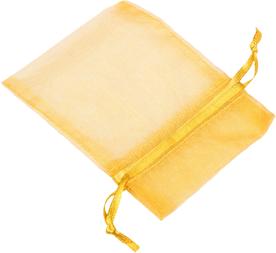 Gold Small Sheer Bags (4 x 5 1/2)