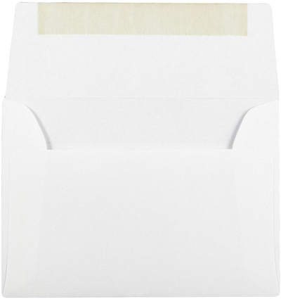 White 32lb Strathmore A6 Invitation Premium Envelopes (4 3/4 x 6 1/2)