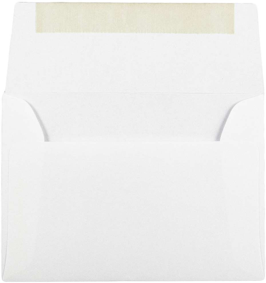 White 32lb Strathmore A6 Invitation Premium Envelopes (4 3/4 x 6 1/2)