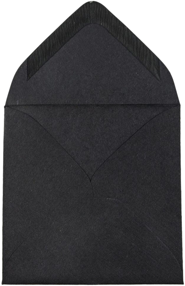 Black Linen 32lb 3 1/8 x 3 1/8 Square Envelopes