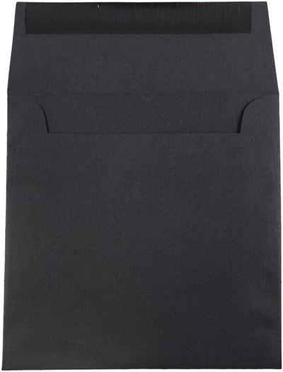 Black Linen 32lb 5 1/2 x 5 1/2 Square Envelopes