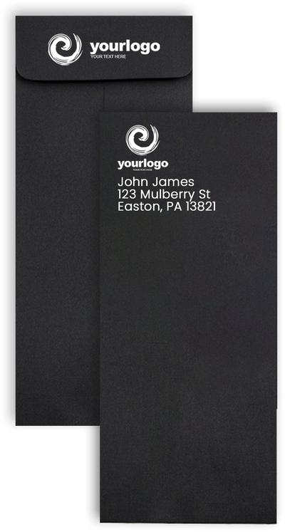 Black Linen 32lb #10 Policy Envelopes (4 1/8 x 9 1/2)