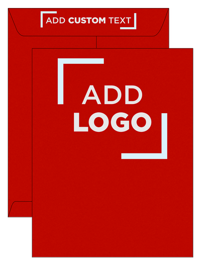 Red 24lb 10 x 13 Open End Envelopes