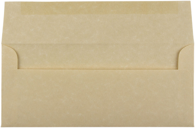 Brown Parchment 24lb #10 Regular Envelopes (4 1/8 x 9 1/2)