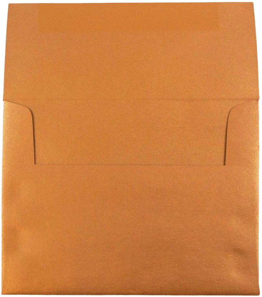Copper Brown Metallic 32lb A2 Invitation Envelopes (4 3/8 x 5 3/4)