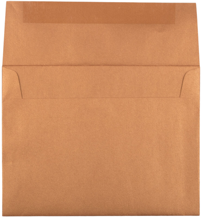 Copper Brown Metallic 32lb A2 Invitation Envelopes (4 3/8 x 5 3/4)