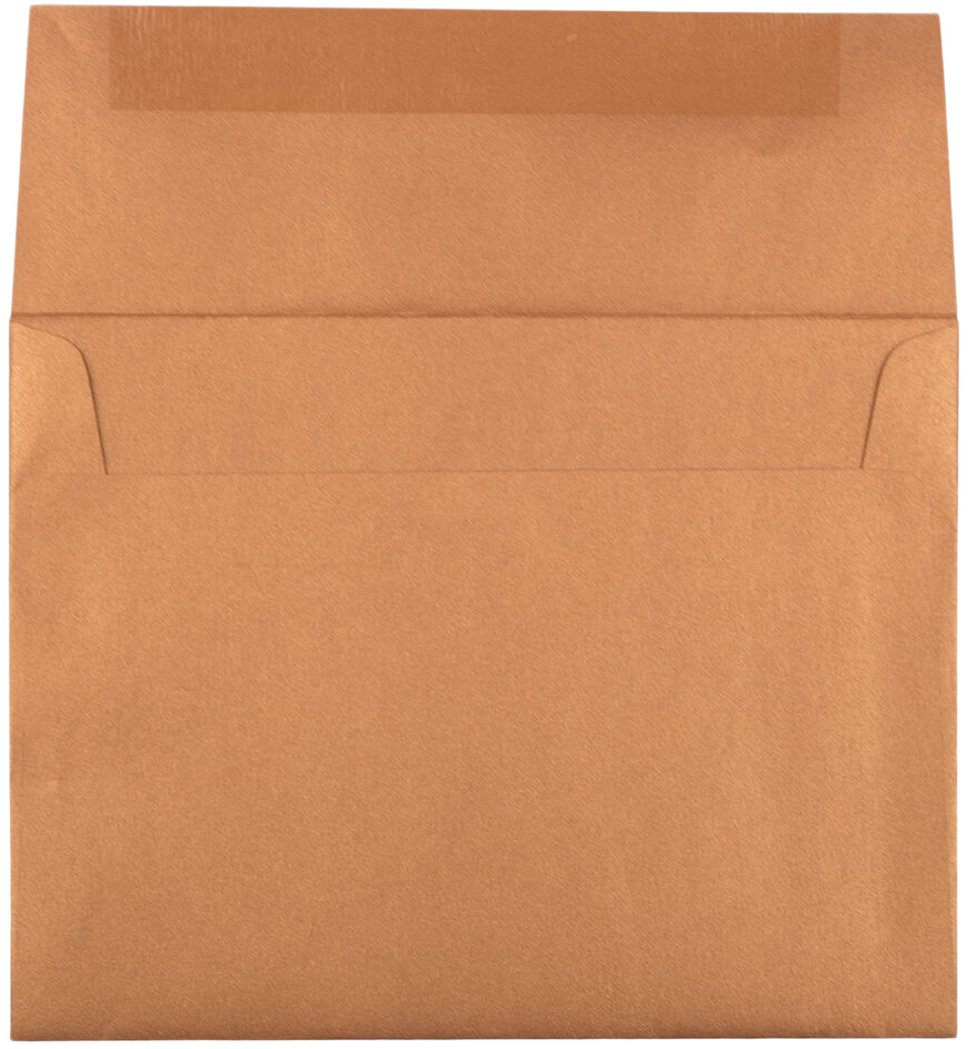 Copper Brown Metallic 32lb A2 Invitation Envelopes (4 3/8 x 5 3/4)