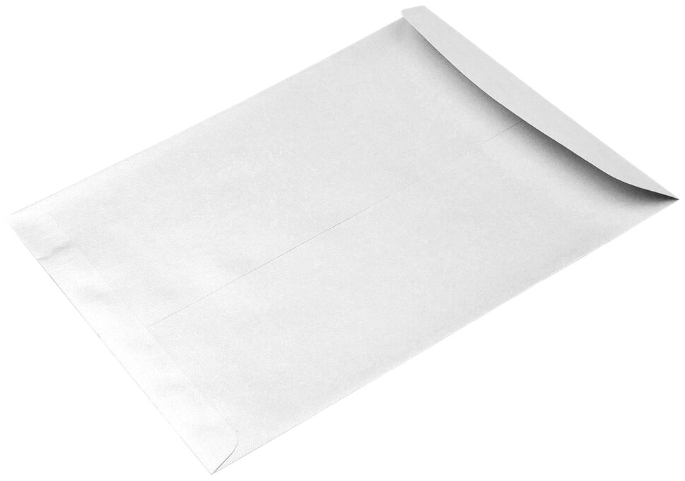 Silver Metallic 32lb 10 x 13 Open End Envelopes