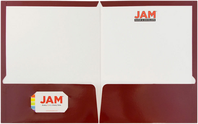 Glossy Red Maroon 9 x 12 Standard Folders