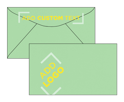 Pastel Green 24lb #6 1/4 Regular Envelopes (3 1/2 x 6)