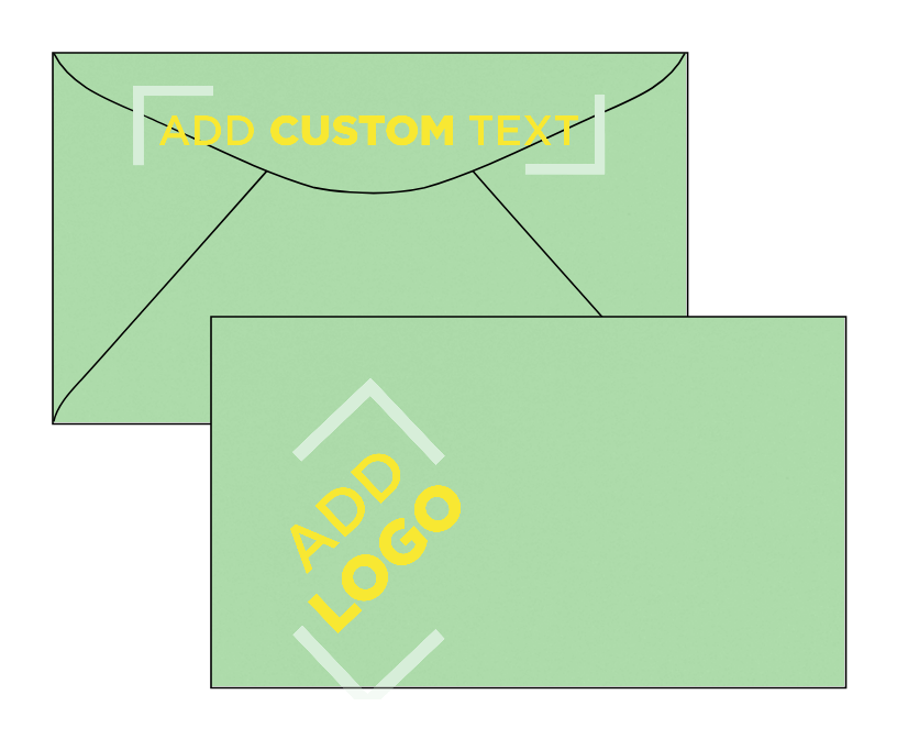 Pastel Green 24lb #6 1/4 Regular Envelopes (3 1/2 x 6)