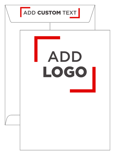 White with Security Tint 28lb 9 x 12 Open End Envelopes