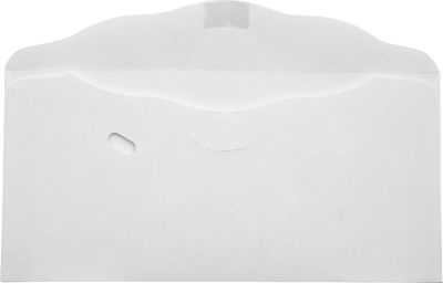 White 20lb 3 1/8 x 6 1/4 Offering Envelopes